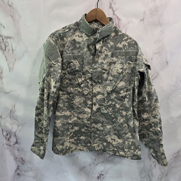 Desert Camo Jacket XS Short Digital Top Shirt Air Force Army Military Fatigue - Picture 1 of 12